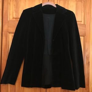 Faux Suede Black Blazer